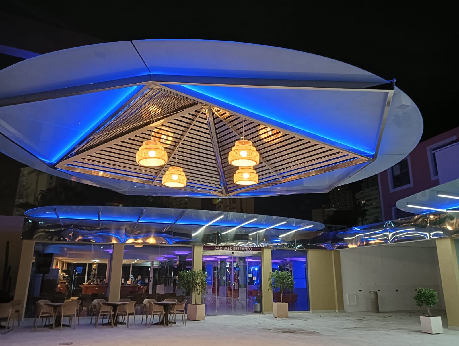 Terraza exterior Hotel Servigroup Pueblo de Benidorm