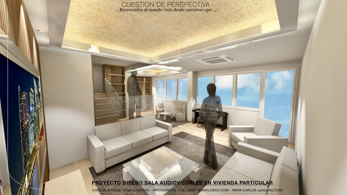 Sala audiovisuales en vivienda, El Valle, Barcelona