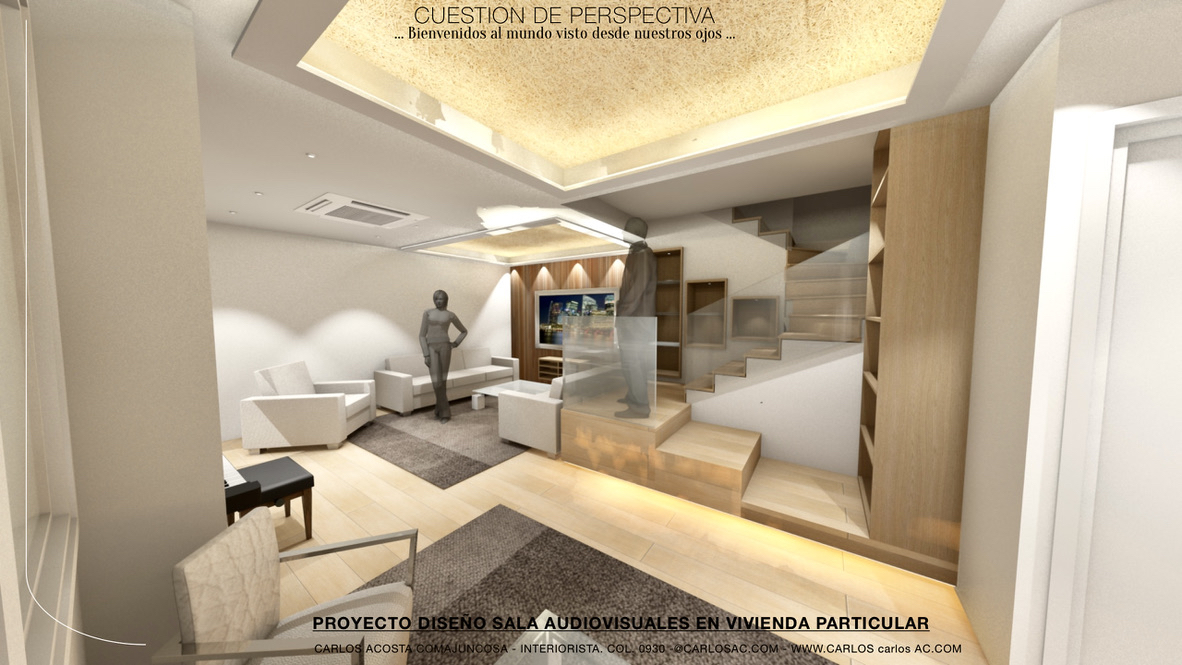 Sala audiovisuales en vivienda, El Valle, Barcelona
