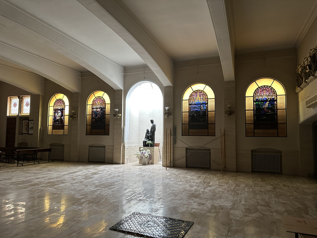 Recuperación de vidrieras emplomadas, Iglesias Sagrados Corazones, Barcelona